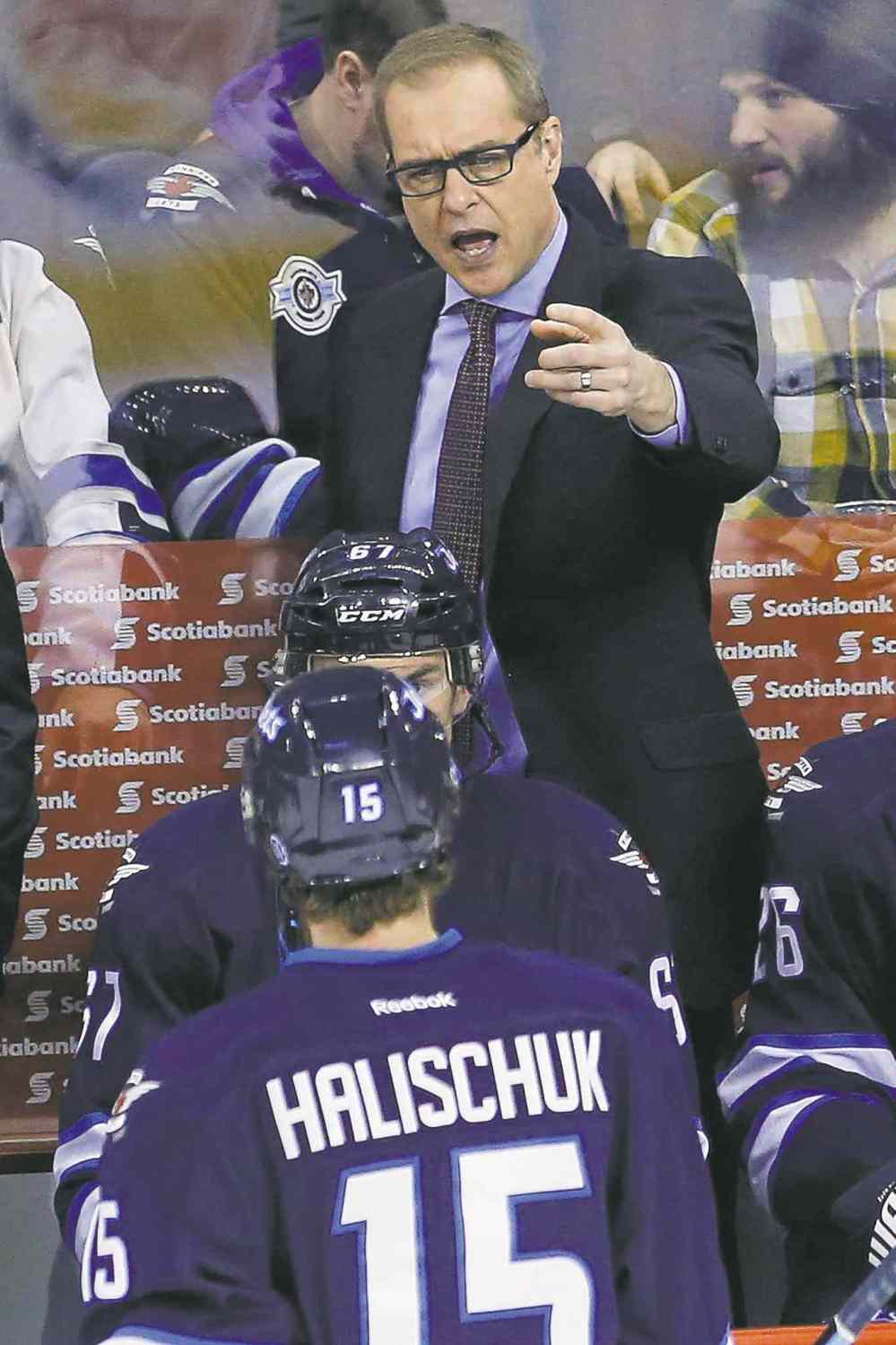 CP
Winnipeg Jets head coach Paul Maurice