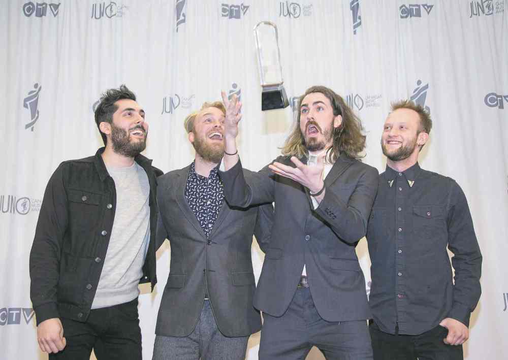 Peter Power / The Canadian Press files
The Bros. Landreth backstage at the Juno Awards in Hamilton.