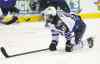 Jack Dempsey / The Associated Press Files
Jets winger Matheiu Perreault is felled in Colorado.
