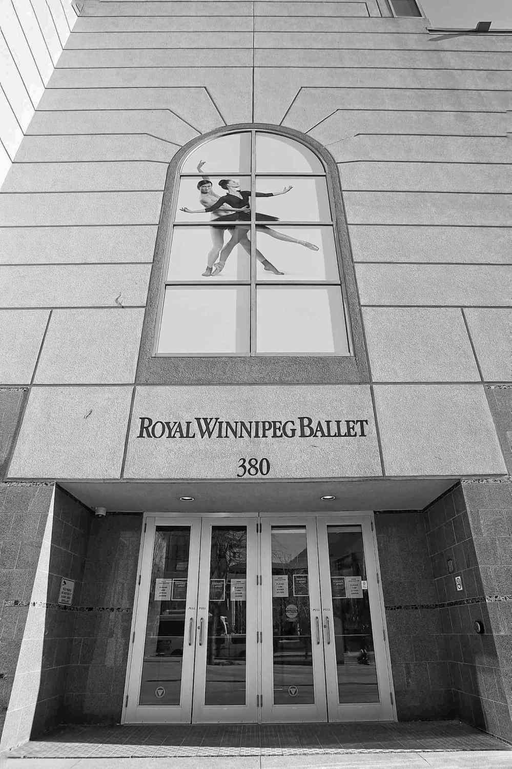 Mike Deal / Winnipeg Free Press
The Royal Winnipeg Ballet building at Edmonton Street and Graham Ave.