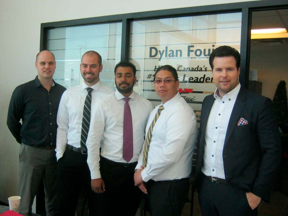 Team Foui, from left, Jeremy Sturby, Dustin Davie, Lucky Sharma, James Le, Dylan Foui.