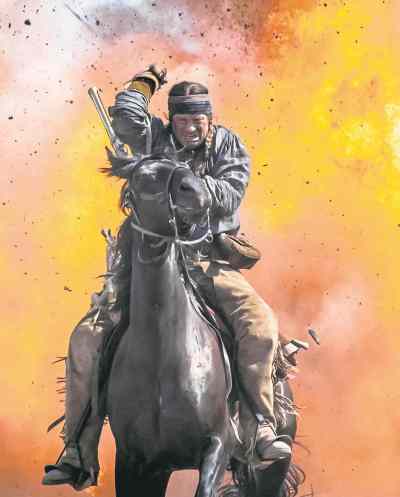 History channelBrendan Fraser as Texas Ranger Billy Anderson.