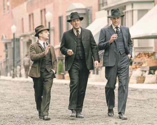 AMCFrom left, Ian Bell (Lansky), Rick Graff (Luciano) and Jonathon C. Stewart (Siegel).