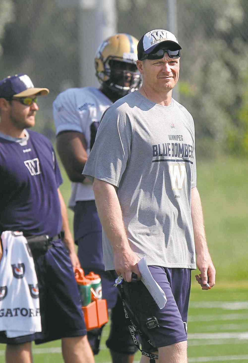 Wayne Glowacki / Winnipeg Free Press Files
Head Coach Mike O'Shea at the Winnipeg Blue Bomber camp Friday.