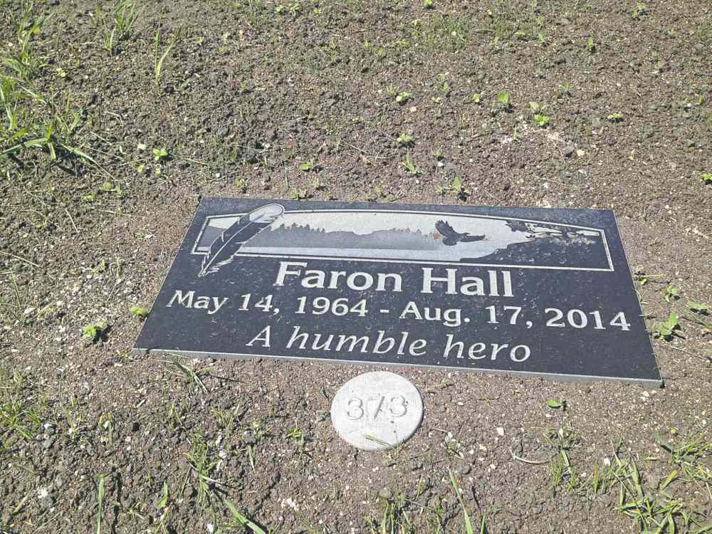 gordon sinclair jr. / winnipeg free press
A headstone at Brookside Cemetery donated by Tina Fontaine's family.