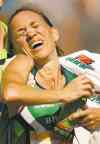 Dario Lopez-Mills / The Associated Press 
The elation of completing a marathon can quickly fade, to be replaced by days of agony.