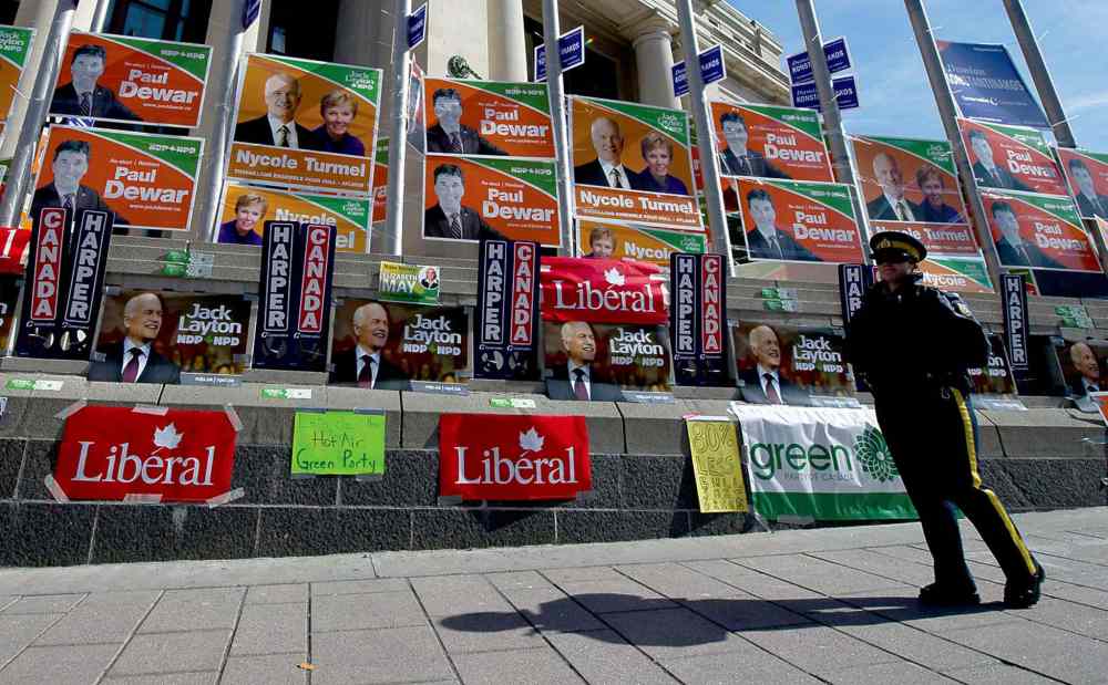 CP
Federal election signs in 2011.