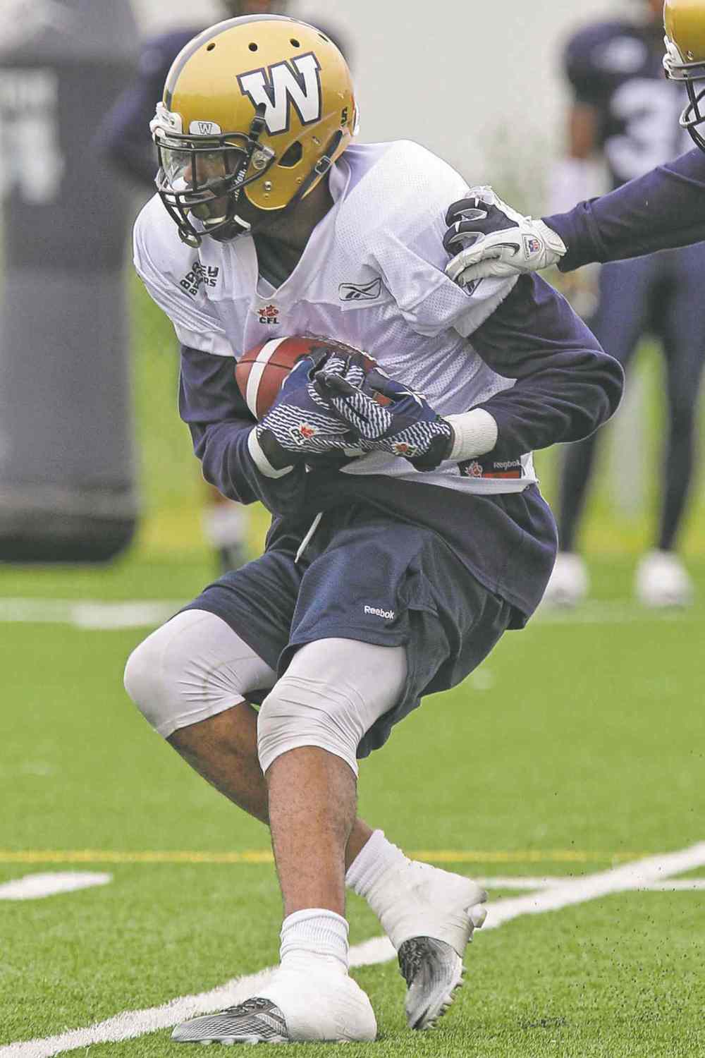 Mike Deal / Winnipeg Free Press
Darvin Adams lit it up for 121 yards in Calgary.