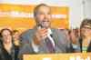 CP
Josh Schaefer / THE CANADIAN PRESS NDP Leader Tom Mulcair addresses  supporters in Saskatoon Monday.