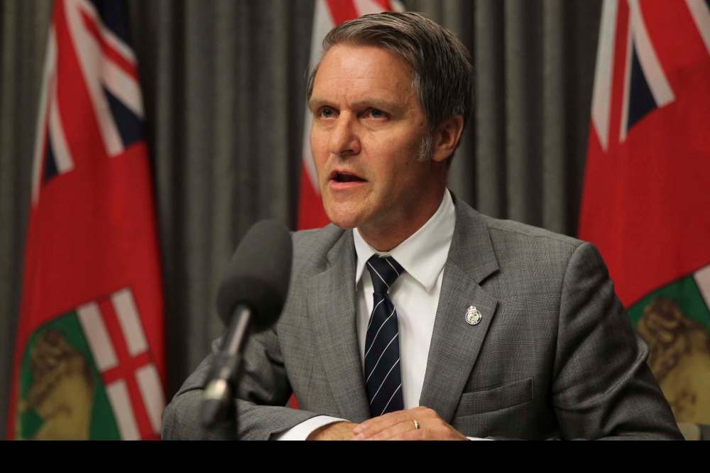 MIKE DEAL / WINNIPEG FREE PRESS
PC Cameron Friesen, Minister of Finance announced that his department has discovered the previous NDP government may have misled Manitobans on the size of the deficit.