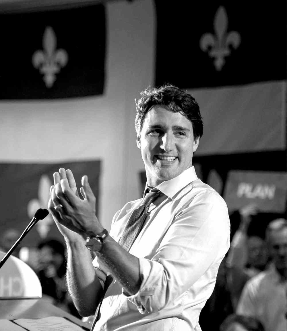 CP
Liberal leader Justin Trudeau addresses supporters during a rally.