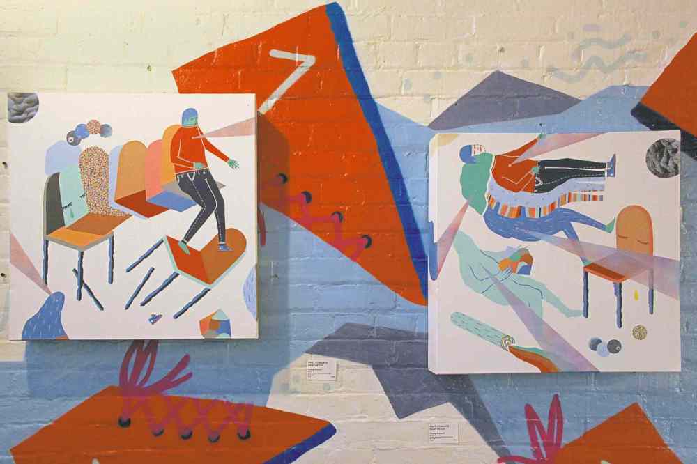 Local artist Dany Reede's playful, colourful work is rooted in comic illustration and street art.