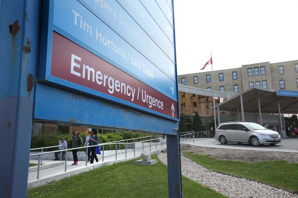 RUTH BONNEVILLE / WINNIPEG FREE PRESS
St. Boniface General Hospital has been operating at above normal capacity since the beginning of August last year.