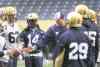 JOE BRYKSA / WINNIPEG FREE PRESS FILES
Winnipeg Blue Bombers head coach Mike O'Shea works on field-goal formations during practice Wednesday at Investors Group Field. The Bombers take on the B.C. Lions Saturday.