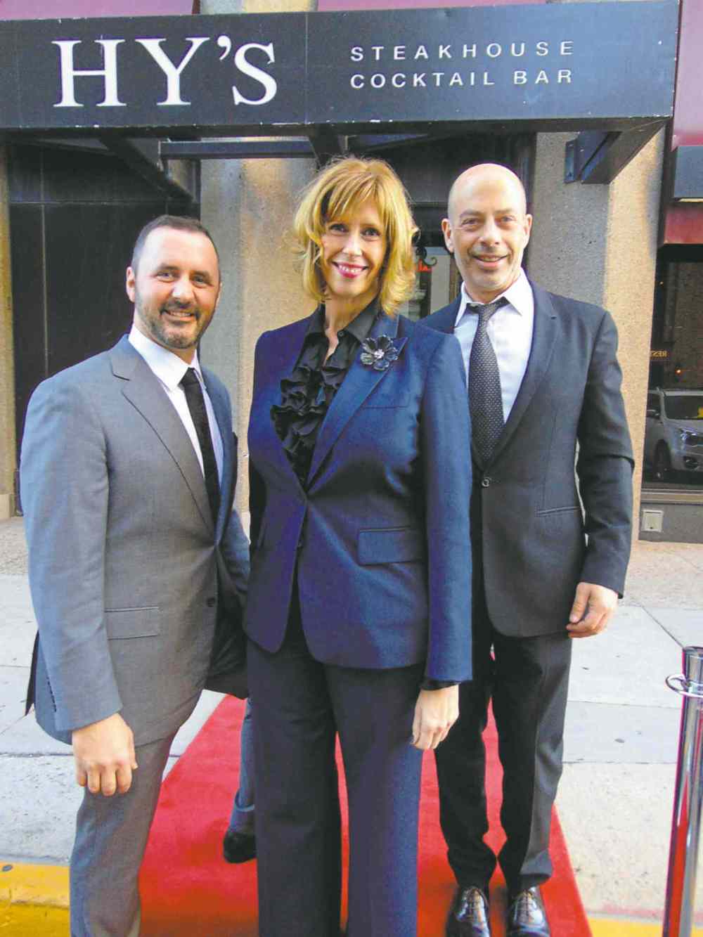 From left, Jason Sohor, Megan Buckley and Neil Aisenstat
