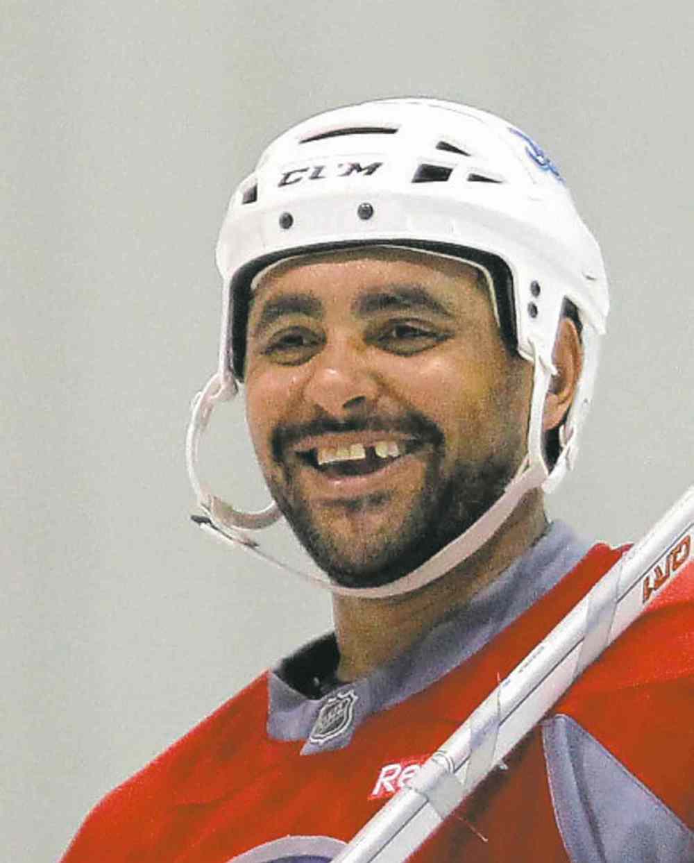 Winnipeg Jets Practice / SportsPlex. Dustin Byfuglien. BORIS MINKEVICH / WINNIPEG FREE PRESS PHOTO Sept. 21, 2015