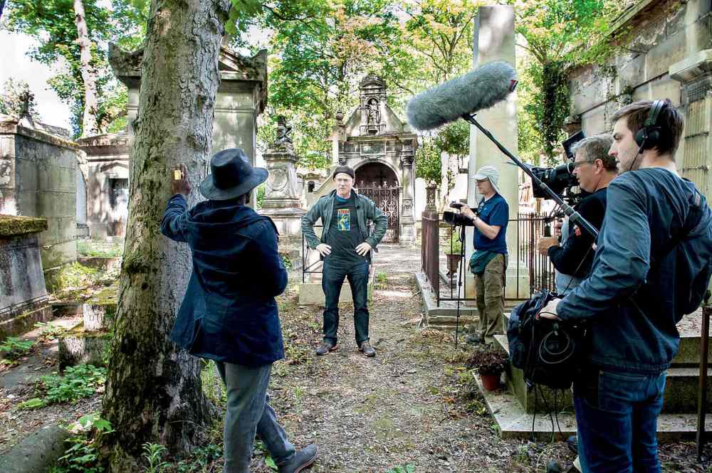 CBC
French rehearses in a Paris cemetery, preparing for the World Cup of Slam Poetry.