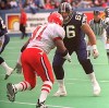 jeff debooy / winnipeg free press archives
Miles Gorrell in action for the Bombers in 1995. Blue legend Chris Walby says Gorrell was a great teammate and friend.