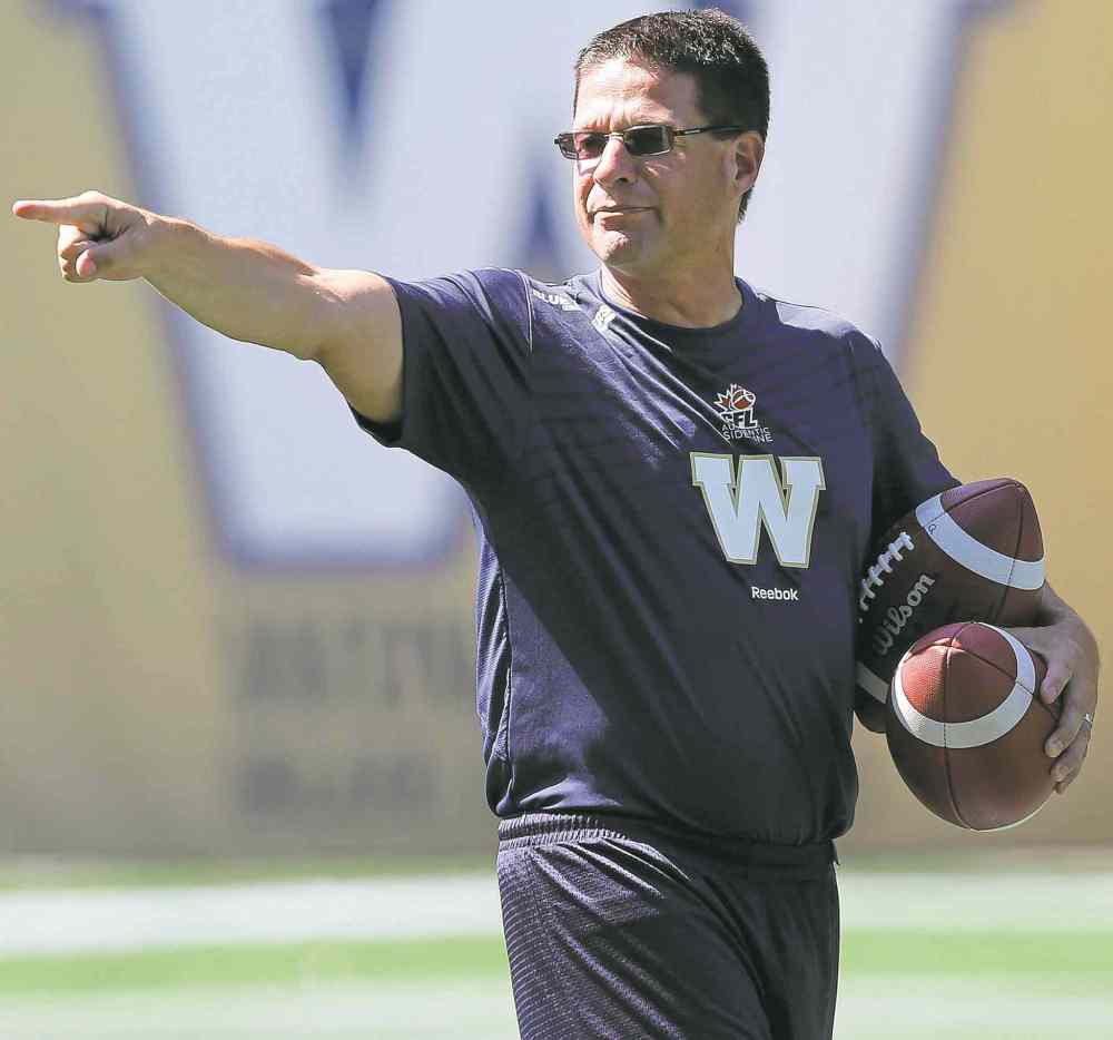 KEN GIGLIOTTI / WINNIPEG FREE PRESS files
The firing of former offensive co-ordinator Marcel Bellefeuille was foreseeable given the Blue's anemic offence.