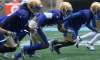 JOE BRYKSA / WINNIPEG FREE PRESS 
Winnipeg Blue Bombers Maurice Leggett, centre, participates in training camp Tuesday at Investors Group Field. Leggett is heading into his third year as a member of the Blue Bombers defensive secondary.