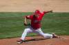 MIKE DEAL / WINNIPEG FREE PRESS
Winnipeg Goldeyes' pitcher Conor Spink throws the ball during play against the Sioux Falls Canaries at Shaw Park Thursday afternoon.