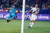 LA Galaxy forward Zlatan Ibrahimovic, right, scores on Toronto FC goalkeeper Quentin Westberg during the second half of an MLS soccer match in Carson, Calif., Thursday, July 4, 2019. The Galaxy won 2-0. THE CANADIAN PRESS/AP, Ringo H.W. Chiu