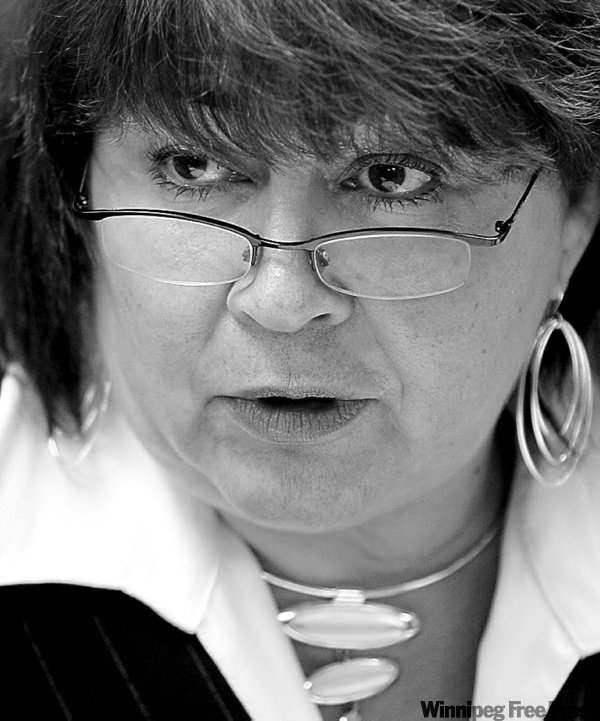 WAYNE GLOWACKI/WINNIPEG FREE PRESS Billie Schibler, Children�s Advocate at news conference re; the release of two reviews of the child welfare system in Manitoba.Mia Rabson story. Oct. 11 2006