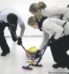 JOE BRYKSA / WINNIPEG FREE PRESS 
Minnesota's Cassie Potter (right-front) and her rink are regulars in Winnipeg this time of year.