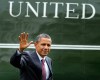 President Barack Obama waves as he arrives at the White House in Washington from a trip in Richmond, Va., Friday, Sept. 9, 2011. The President had traveled to Richmond to pitch his newly unveiled jobs plan.(AP Photo/Manuel Balce Ceneta)