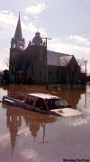 Joe Bryksa / Winnipeg Free Press archives
Ste. Agathe was submerged under metres of water during 1997 flood.