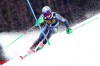 Norway's Henrik Kristoffersen speeds down the course during an Alpine Skiing World Cup men's slalom, in Kranjska Gora, Slovenia, Sunday, March. 10, 2019. (AP Photo/Marco Trovati)