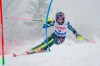 Sweden's Frida Hansdotter speeds down the course during an Alpine Skiing World Cup women's Giant Slalom, in Spindleruv Mlyn, Czech Republic, Saturday, March. 9, 2019. (AP Photo/Giovanni Auletta)