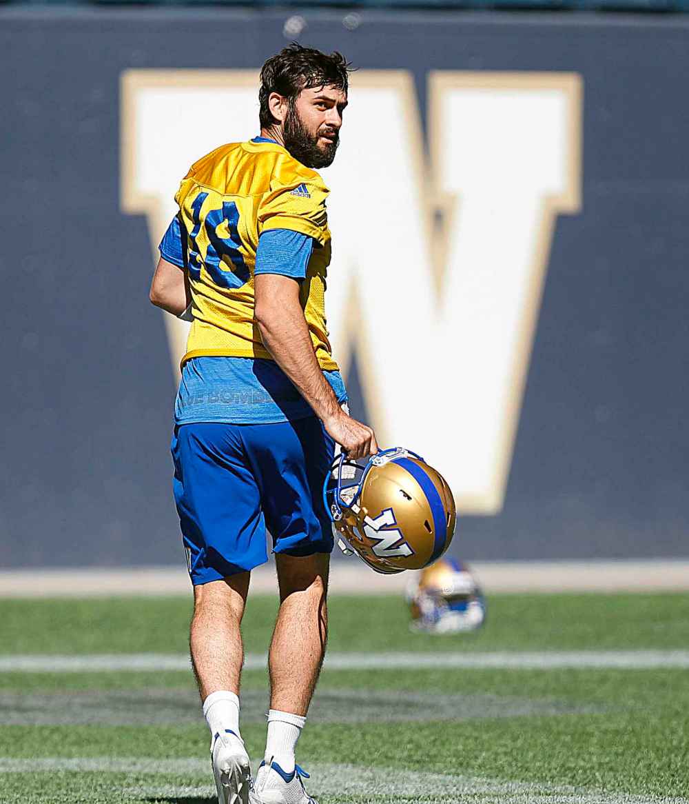 PHIL HOSSACK / WINNIPEG FREE PRESS 
Alex Ross is at the top of the quarterback depth chart behind starter Matt Nichols.