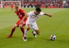 Atlanta United defender Miles Robinson (12) battles for the ball against Toronto FC forward Jacob Shaffelburg (24) during second half MLS soccer action in Toronto, on June 26, 2019. Jacob Shaffelburg's first exposure to the pressure of being a starter for Toronto FC was on the overwhelming side. He admitted his nerves got the better of him in the minutes leading up to his debut in front of the 24,598-strong home crowd against Atlanta United at BMO Field on Wednesday. THE CANADIAN PRESS/Andrew Lahodynskyj
