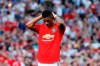 Manchester United's Marcus Rashford reacts after missing to score on a penalty kick during the English Premier League soccer match between Manchester United and Crystal Palace at Old Trafford in Manchester, England Saturday, Aug, 24, 2019. (AP Photo/Alastair Grant)
