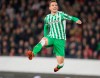 FILE - In this Thursday, Feb. 14, 2019 file photo, Betis' Giovani Lo Celso celebrates after scoring his side's first goal during the Europa League round of 32 soccer match between Rennes and Real Betis at Roazhon Park stadium in Rennes, western France. Tottenham made the biggest moves on the Premier League's transfer deadline day as it signed winger Ryan Sessegnon and midfielder Giovani lo Celso. Lo Celso has joined on a year-long loan from Real Betis with the option to make the transfer permanent. (AP Photo/David Vincent, File)