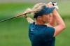 FILE - In this Thursday, July 13, 2017 file photo, Suzann Pettersen, of Norway, watches her tee shot on the ninth hole during the first round of the U.S. Women's Open Golf tournament, in Bedminster, N.J. Pettersen has been handed a Solheim Cup wild card despite having played just two events since November 2017. (AP Photo/Seth Wenig, File)