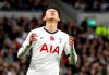 Tottenham Hotspur's Son Heung-min rues a missed shot on goal, during the English Premier League soccer match between Tottenham Hotspur and Sheffield United, at Tottenham Hotspur Stadium, in London, Saturday, Nov. 9, 2019. (Bradley Collyer/PA via AP)
