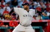 New York Yankees starting pitcher CC Sabathia throws to the Los Angeles Angels during the first inning of a baseball game Wednesday, April 24, 2019, in Anaheim, Calif. (AP Photo/Marcio Jose Sanchez)