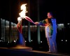Matt Slocum / Pool / The Associated Press
Irina Rodnina and Vladislav Tretiak light the Olympic cauldron during the opening ceremony at the 2014 Winter Olympics in Sochi, Russia.