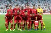 Qatar soccer team players pose for photographers during the AFC Asian Cup semifinal soccer match between United Arab Emirates and Qatar at Mohammed Bin Zayed Stadium in Abu Dhabi, United Arab Emirates, Tuesday, Jan. 29, 2019. (AP Photo/Hassan Ammar)