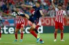 Bayern's Robert Lewandowski scores his second goal during the Champions League group B soccer match between Olympiakos and Bayern Munich at the Georgios Karaiskakis stadium in Piraeus port, near Athens, Tuesday, Oct. 22, 2019. (AP Photo/Petros Giannakouris)