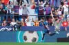 Levante's Jose Campana celebrates after scoring his side opening goal against Barcelona during the Spanish La Liga soccer match in Valencia, Spain, Nov.2 , 2019. (AP Photo/Alberto Saiz)