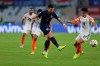 Thailand's defender Tristan Do, left, kicks the ball past India's forward Sunil Chhetri during the AFC Asian Cup group A soccer match between Thailand and India at Al Nahyan Stadium in Abu Dhabi, United Arab Emirates, Sunday, Jan. 6, 2019. (AP Photo/Kamran Jebreili)
