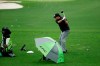 Phil Mickelson hits at the driving range during practice for the Masters golf tournament Tuesday, April 9, 2019, in Augusta, Ga. (AP Photo/Charlie Riedel)