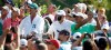 Tiger Woods watches his tee shot from the 15th hole during a practice round for the Masters golf tournament Wednesday, April 4, 2012, in Augusta, Ga. (AP Photo/Chris O'Meara)