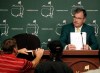 Chairman of Augusta National Golf Club Billy Payne listens to a question during a news conference before the Masters golf tournament Wednesday, April 4, 2012, in Augusta, Ga. (AP Photo/Matt Slocum)