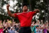 Tiger Woods reacts as he wins the Masters golf tournament Sunday, April 14, 2019, in Augusta, Ga. (AP Photo/David J. Phillip)