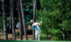 Justin Harding hits on the 17th hole during the first round for the Masters golf tournament Thursday, April 11, 2019, in Augusta, Ga. (AP Photo/David J. Phillip)