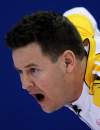 Jonathan Hayward / The Canadian Press
Manitoba skip Rob Fowler calls a shot during an afternoon draw against Quebec at the Tim Hortons Brier in Saskatoon on Sunday. He lost his Brier debut 7-6.